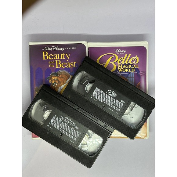 Beauty and The Beast & Belle's Magical World Belle Disney VHS Cassette - Picture 3 of 4